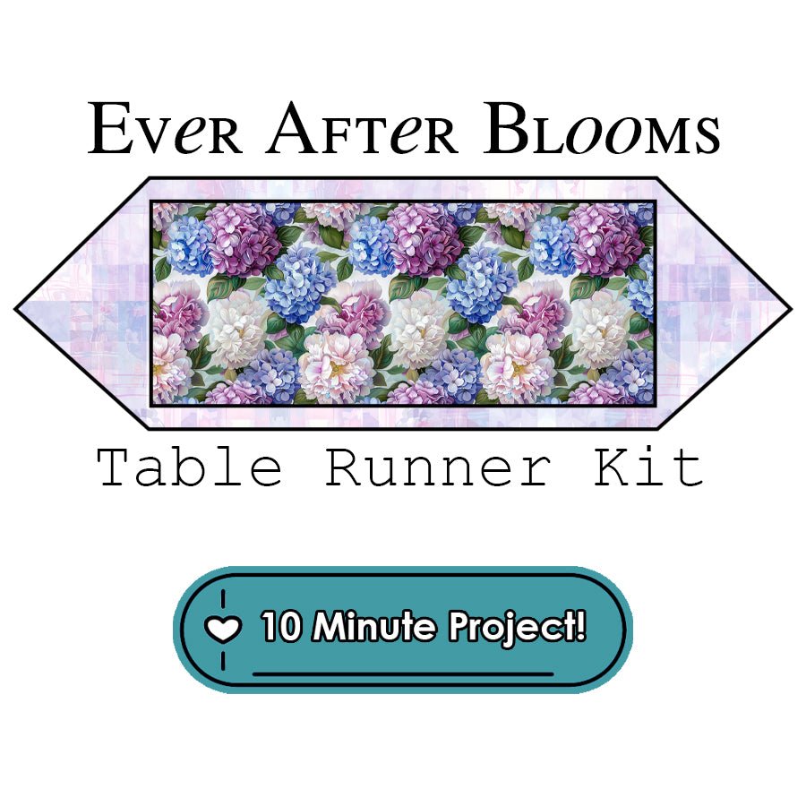 Ever After Blooms Table Runner Kit Blank - Blank Quilting from Fort Worth Fabric Studio