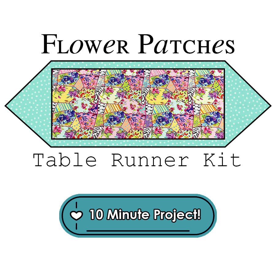 Flower Patches Table Runner Kit Moda - Moda from Fort Worth Fabric Studio