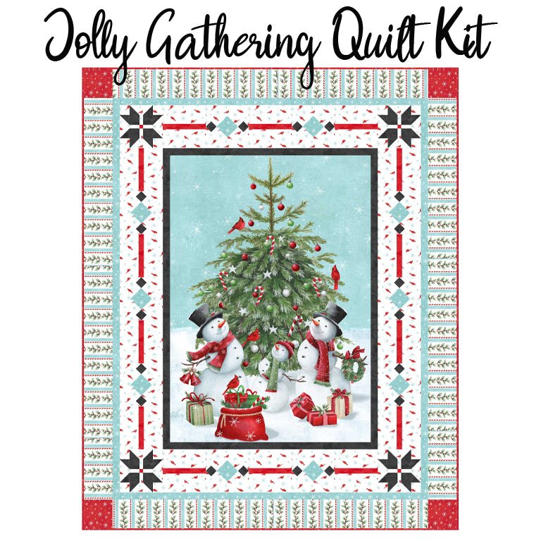 Jolly Gathering Quilt Kit with Holly Jolly from Northcott - Northcott from Fort Worth Fabric Studio