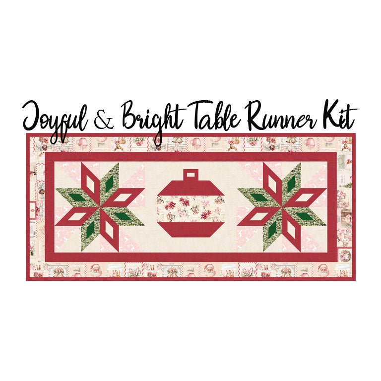 Joyful & Bright Table Runner Kit with Christmas Magic from Blank - Blank Quilting from Fort Worth Fabric Studio