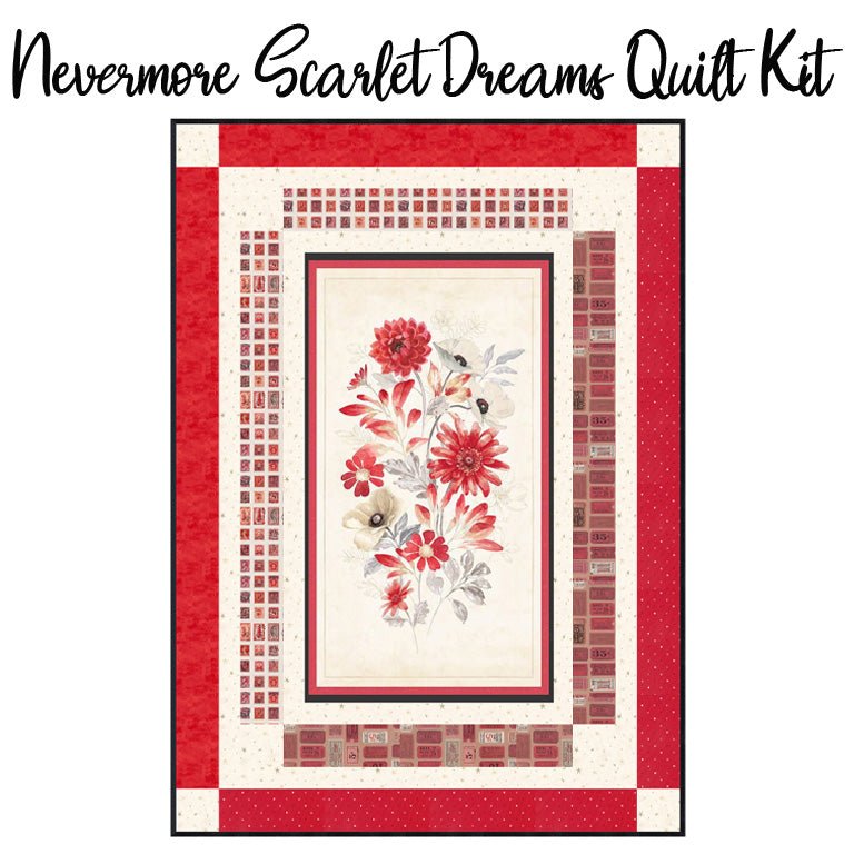 Nevermore Scarlet Dreams Quilt Kit from FWFS - Fort Worth Fabric Studio from Fort Worth Fabric Studio
