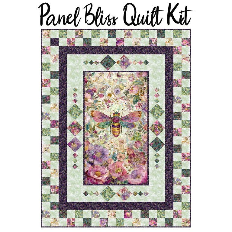 Panel Bliss Quilt Kit with Mosaic Bee from Timeless Treasures - Timeless Treasures from Fort Worth Fabric Studio