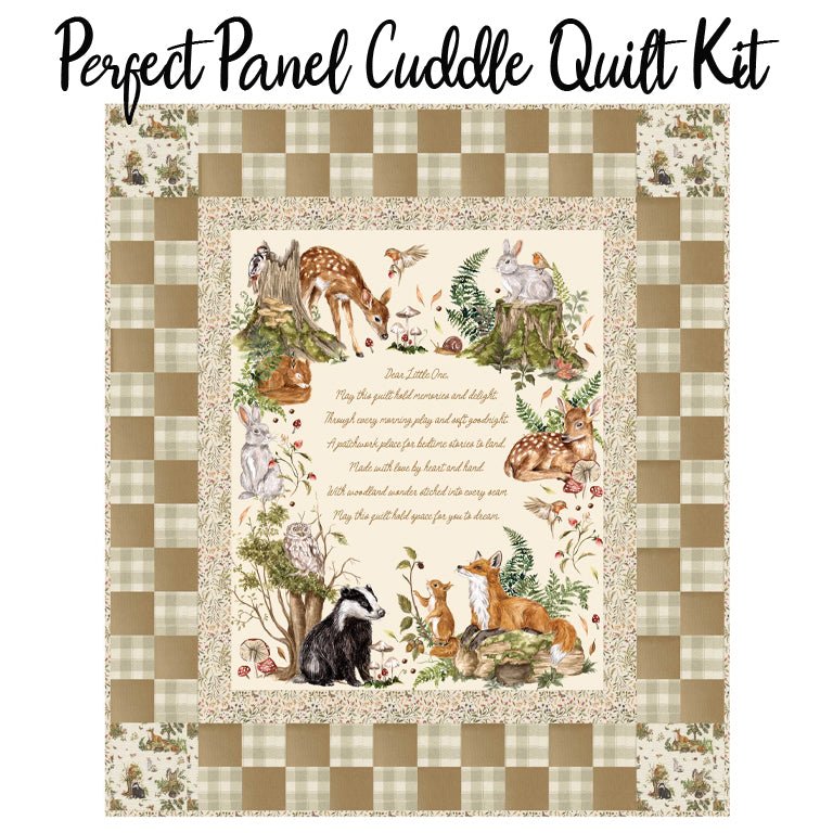 Perfect Panel Quilt Kit with Fable & Fern Quilt Cuddle from Moda - Moda from Fort Worth Fabric Studio