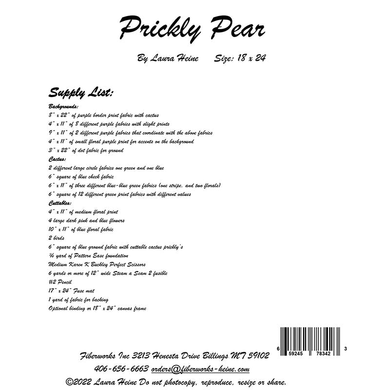 Prickly Pear Quilt Pattern from Fiberworks Inc - Fiberworks Inc from Fort Worth Fabric Studio