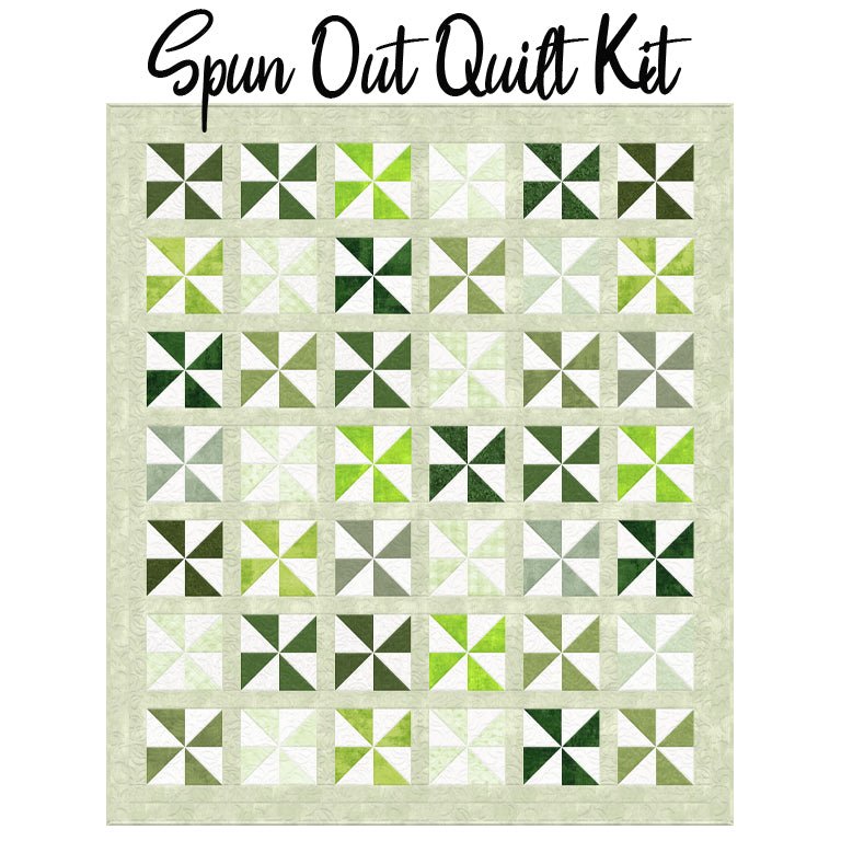 Spun Out Quilt Kit with Greensleeves from Wilmington - Wilmington Prints from Fort Worth Fabric Studio