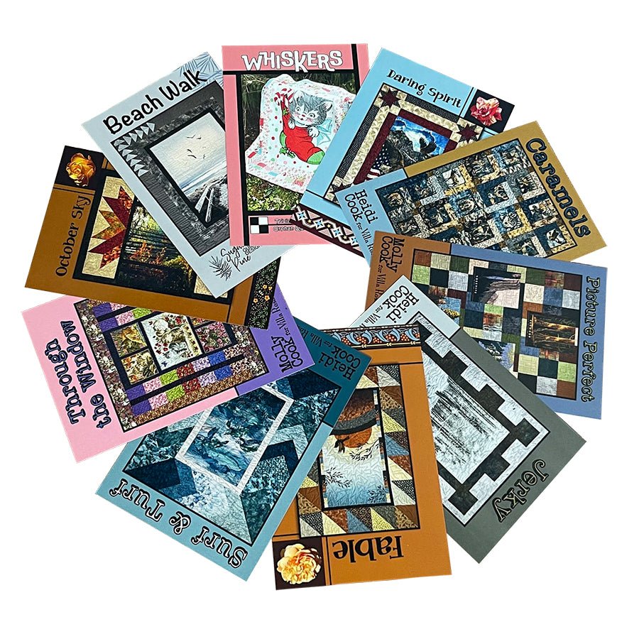 Villa Rosa Panel Quilt Pattern Bundle No. 1 – 10 Printed Quilt Patterns - Villa Rosa Designs from Fort Worth Fabric Studio