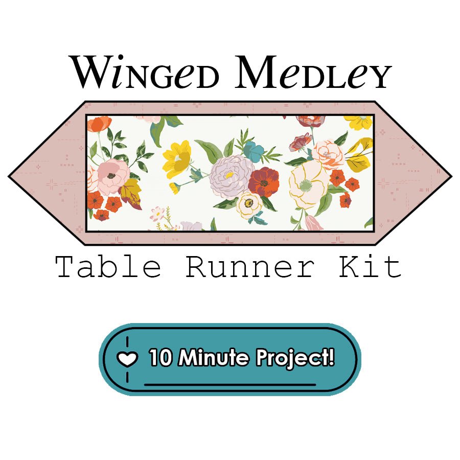 Winged Medley 10 Minute Table Runner Kit Riley Blake - Riley Blake from Fort Worth Fabric Studio