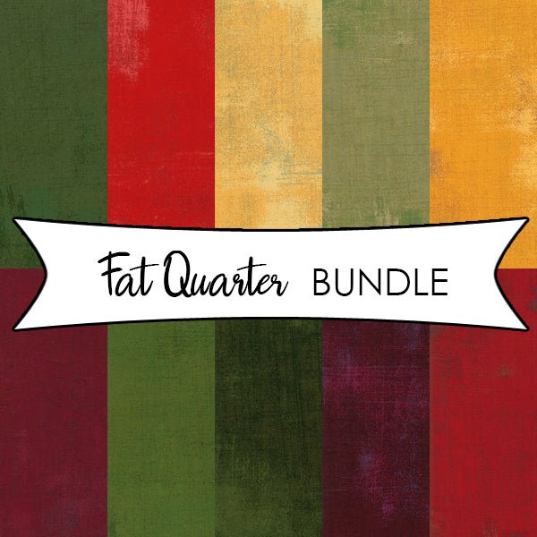 Grunge Yuletide Mix Fat Quarter Bundle – Holiday Christmas Quilting Fabric (Moda Basics) - Moda from Fort Worth Fabric Studio