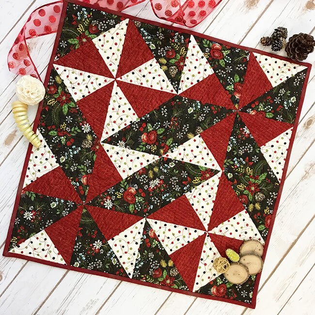 Easy Mint Table Topper Quilt Pattern - Fort Worth Fabric Studio