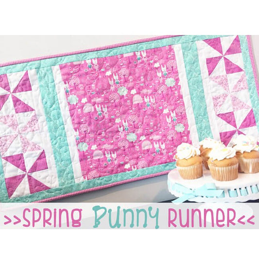 Spring Bunny Table Runner Pattern - Fort Worth Fabric Studio
