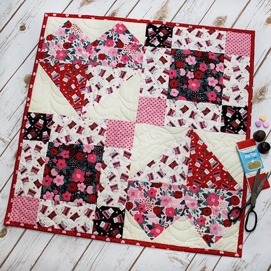 The Sweetest Heart Table Topper Quilt Pattern - Fort Worth Fabric Studio