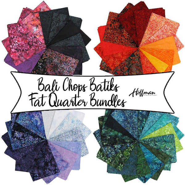 Bali Chops Batiks Fat Quarter Bundles from Hoffman Fabrics - Fort Worth Fabric Studio