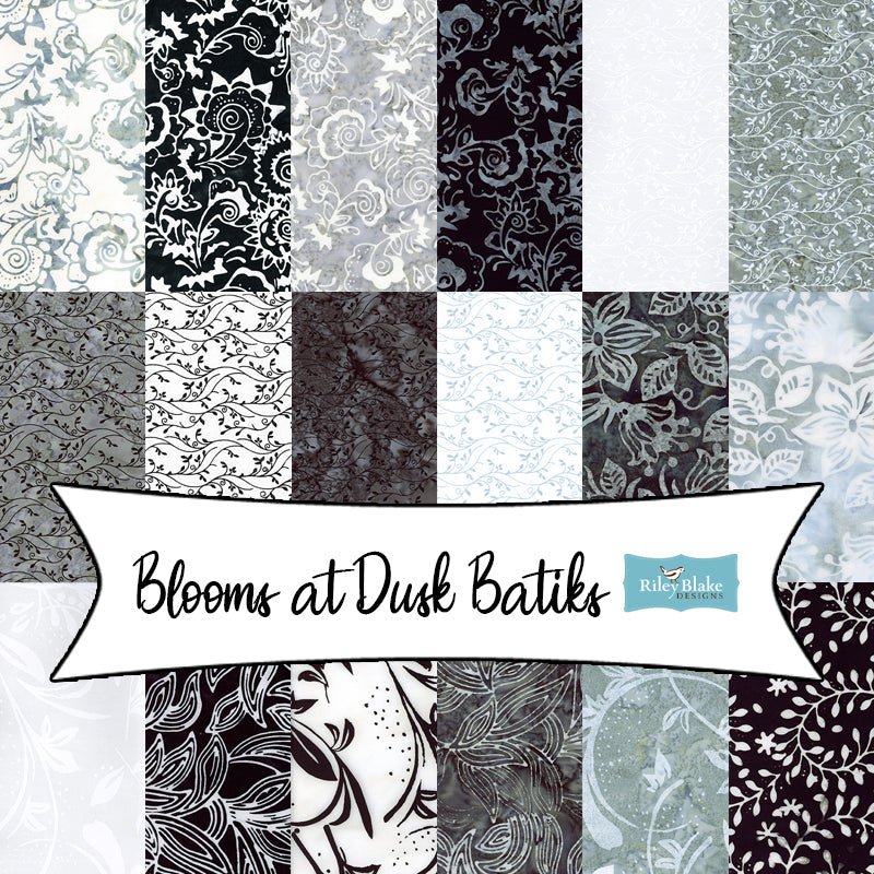 Blooms At Dusk Batiks from Riley Blake - Fort Worth Fabric Studio