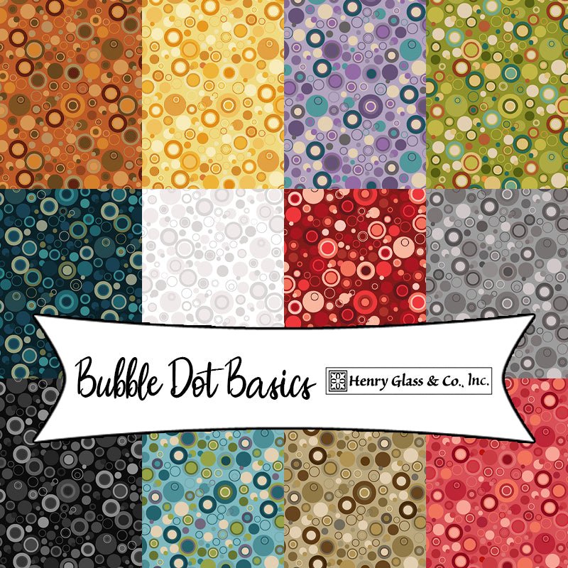 Bubble Dot Basics by Leanne Anderson for Henry Glass Fabrics - Fort Worth Fabric Studio