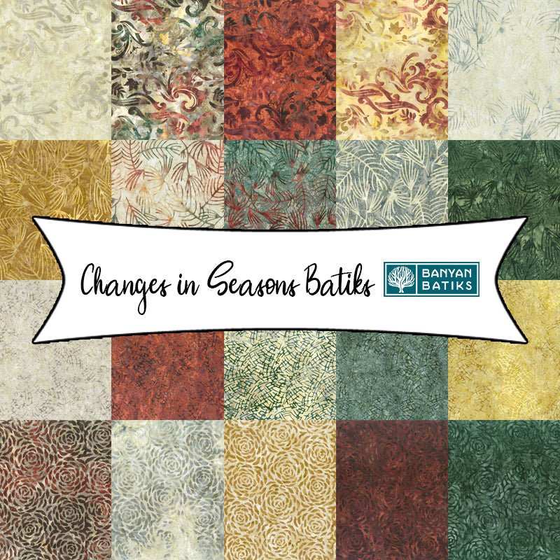 Changes in Seasons Batiks by Scott Flanagan for Banyan Batiks Studio - Fort Worth Fabric Studio