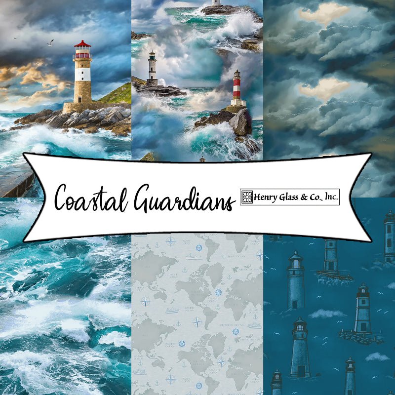 Coastal Guardians by City Art Studio for Henry Glass Fabrics - Fort Worth Fabric Studio