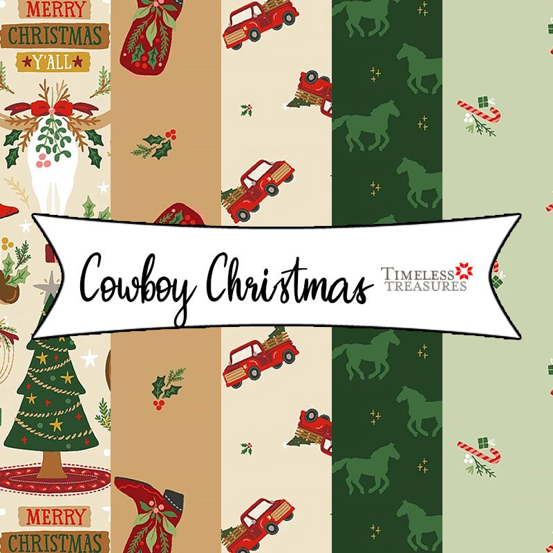 Cowboy Christmas by Belle Haus for Timeless Treasures Fabrics - Fort Worth Fabric Studio