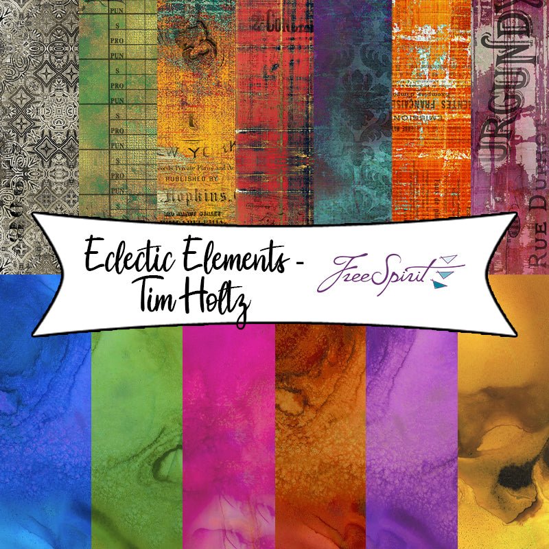Eclectic Elements - Tim Holtz from Free Spirit Fabrics - Fort Worth Fabric Studio