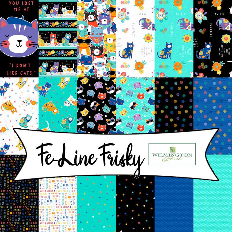 Fe-Line Frisky by Anne Rowan for Wilmington Prints - Fort Worth Fabric Studio