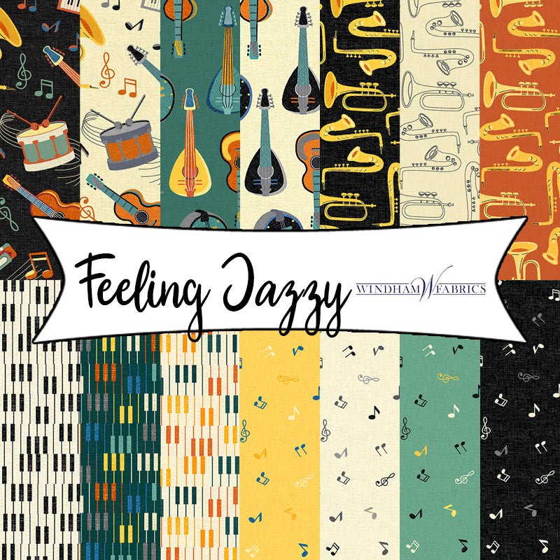 Feeling Jazzy by Whistler Studios for Windham Fabrics - Fort Worth Fabric Studio