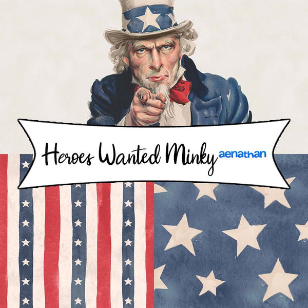 Heroes Wanted Minky from A.E. Nathan - Fort Worth Fabric Studio