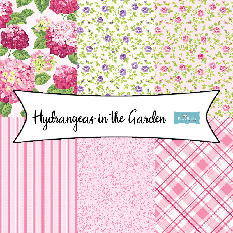 Hydrangeas in the Garden by Jennifer Bosworth for Riley Blake Designs - Fort Worth Fabric Studio