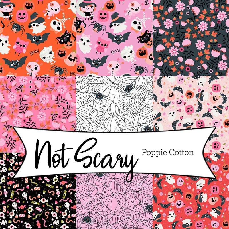 Not Scary by Jill & Rani for Poppie Cotton - Fort Worth Fabric Studio