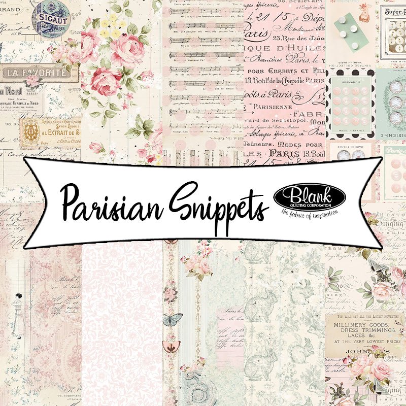 Parisian Snippets by Frank Garcia for Blank Quilting - Fort Worth Fabric Studio