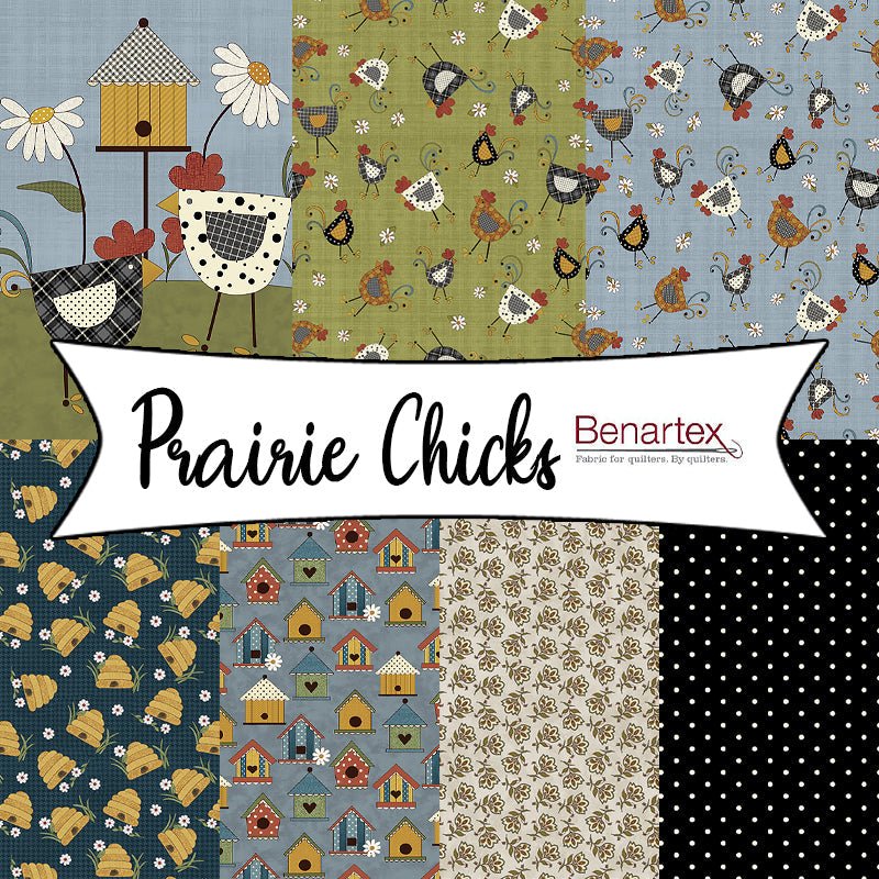 Prairie Chicks by Cheryl Haynes for Benartex Fabrics - Fort Worth Fabric Studio