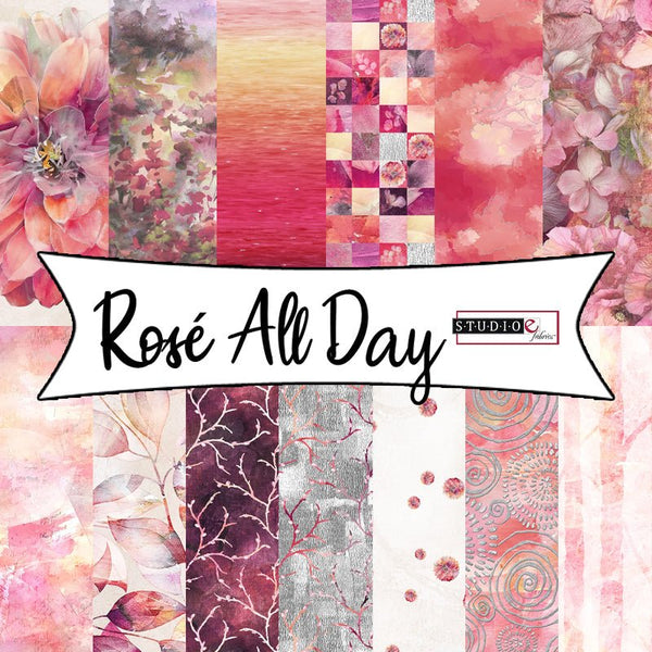 Rosé All Day by Funny Girl for Studio E Fabrics - Fort Worth Fabric Studio
