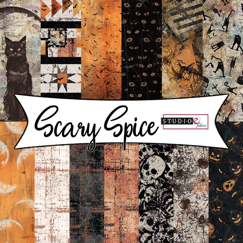 Scary Spice by Funny Girl for Studio E Fabrics - Fort Worth Fabric Studio