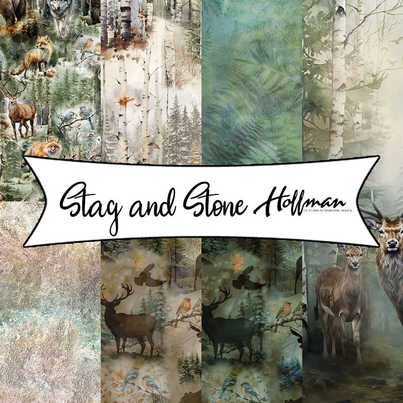 Stag and Stone for Hoffman Fabrics - Fort Worth Fabric Studio