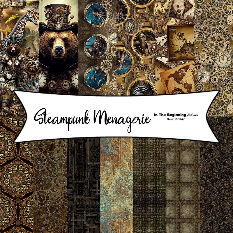 Steampunk Menagerie by Jason Yenter for In The Beginning Fabrics - Fort Worth Fabric Studio