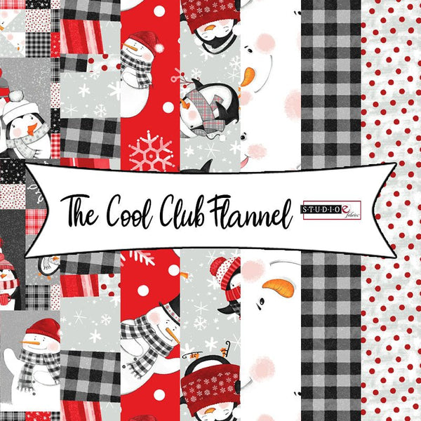 The Cool Club Flannel by Art by Bella for Studio E Fabrics - Fort Worth Fabric Studio