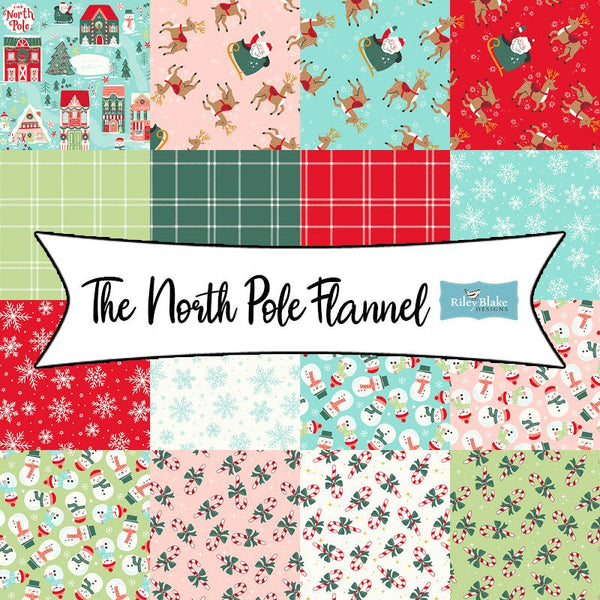 The North Pole Flannel by My Mind's Eye for Riley Blake Designs - Fort Worth Fabric Studio