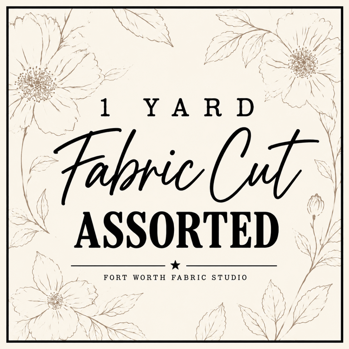 1-Yard Fabric Cut – Assorted - Fort Worth Fabric Studio from Fort Worth Fabric Studio