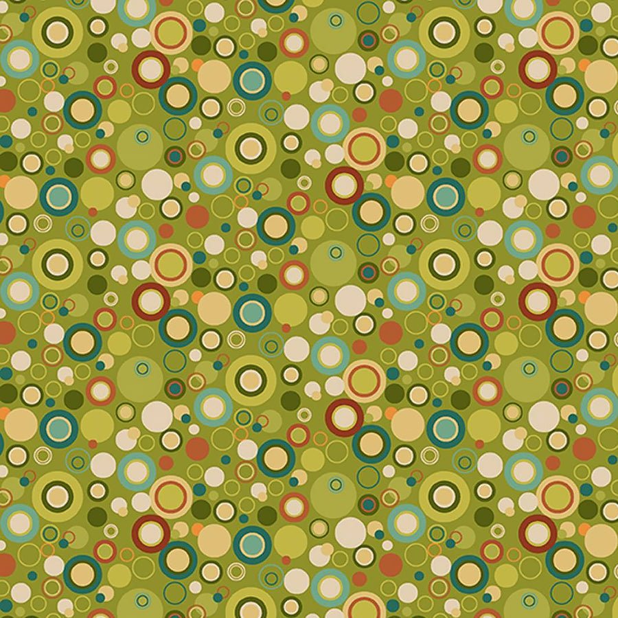 108" Quilt Backs Bubble Dot Green from Henry Glass 3 YARD CUT - Henry Glass from Fort Worth Fabric Studio