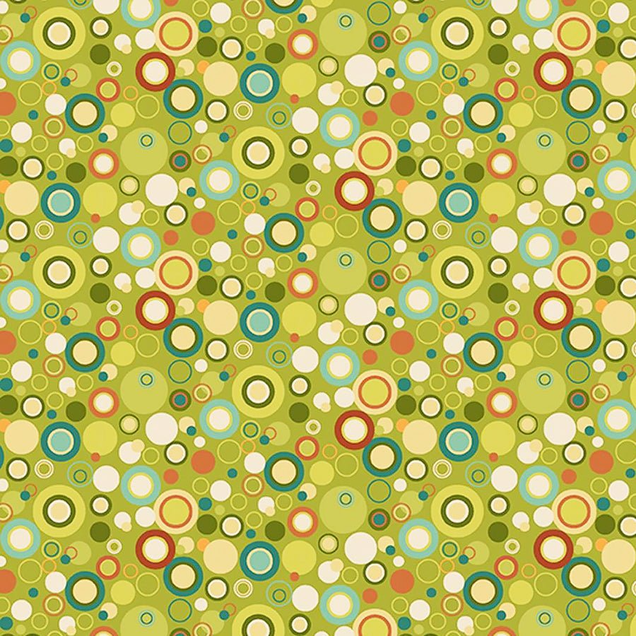 108" Quilt Backs Bubble Dot Green from Henry Glass – Remnant 102″ × 108″ - Henry Glass from Fort Worth Fabric Studio