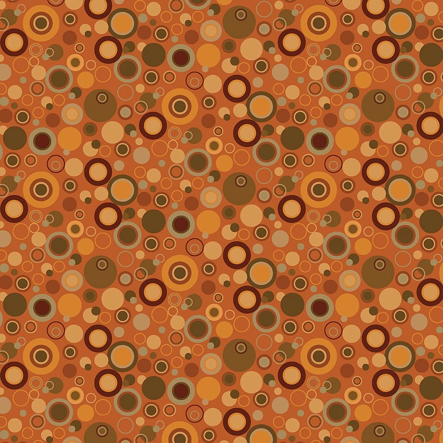 108" Quilt Backs Bubble Dot Orange from Henry Glass 3 YARD CUT - Henry Glass from Fort Worth Fabric Studio