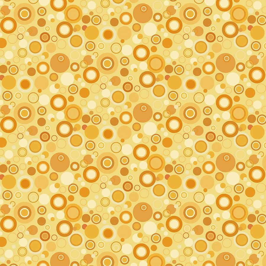 108" Quilt Backs Bubble Dot Yellow from Henry Glass 3 YARD CUT - Henry Glass from Fort Worth Fabric Studio