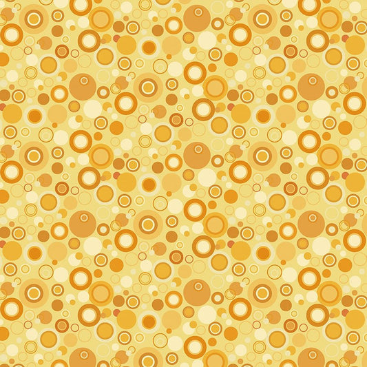 108" Quilt Backs Bubble Dot Yellow from Henry Glass 3 YARD CUT - Henry Glass from Fort Worth Fabric Studio