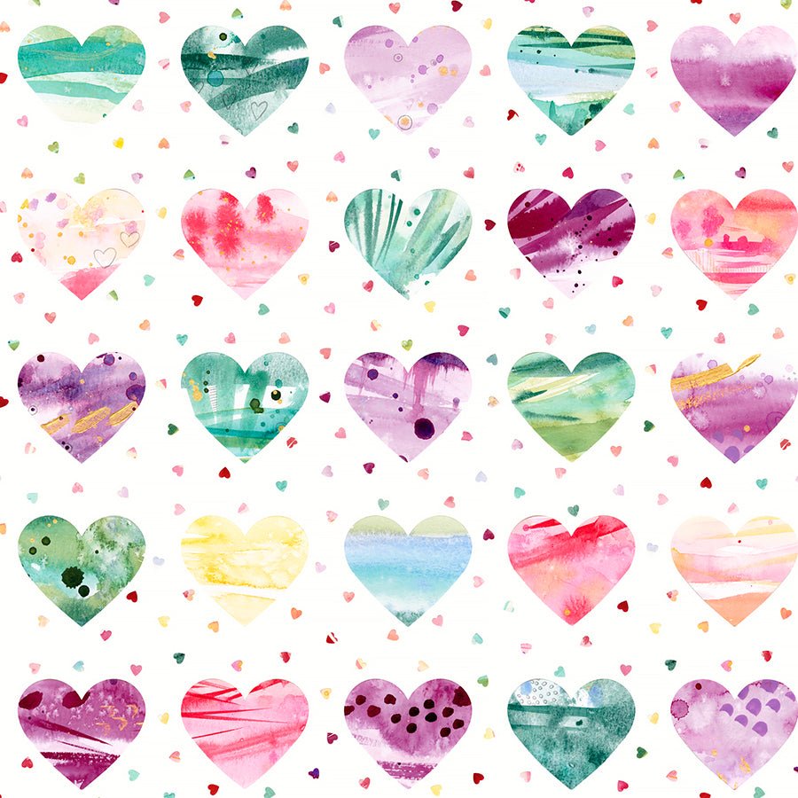 108" Quilt Backs Fleur The Love Large Hearts Cloud from Moda 3 YARD CUT - Moda from Fort Worth Fabric Studio