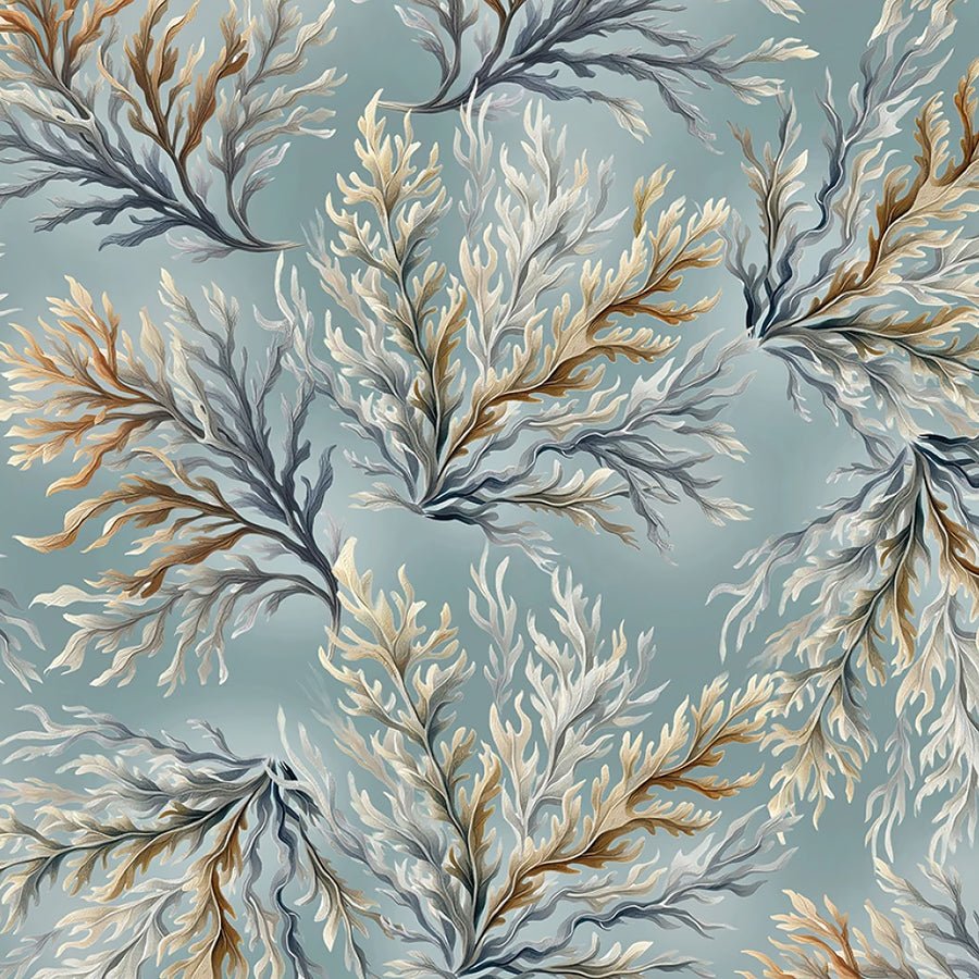 108" Wide Quilt Backing Coastal Escape Coral Ocean from Benartex 3 YARD CUT - Benartex from Fort Worth Fabric Studio