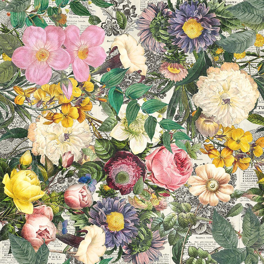 108" Wide Quilt Backing Eclectic Elements Floristry Palette - Free Spirit from Fort Worth Fabric Studio