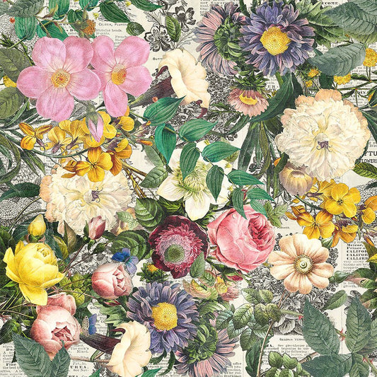 108" Wide Quilt Backing Eclectic Elements Floristry Palette - Free Spirit from Fort Worth Fabric Studio