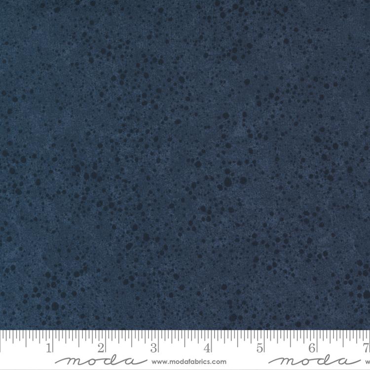 108" Wide Quilt Backing Kansas Troubles Splatter Navy - Moda from Fort Worth Fabric Studio