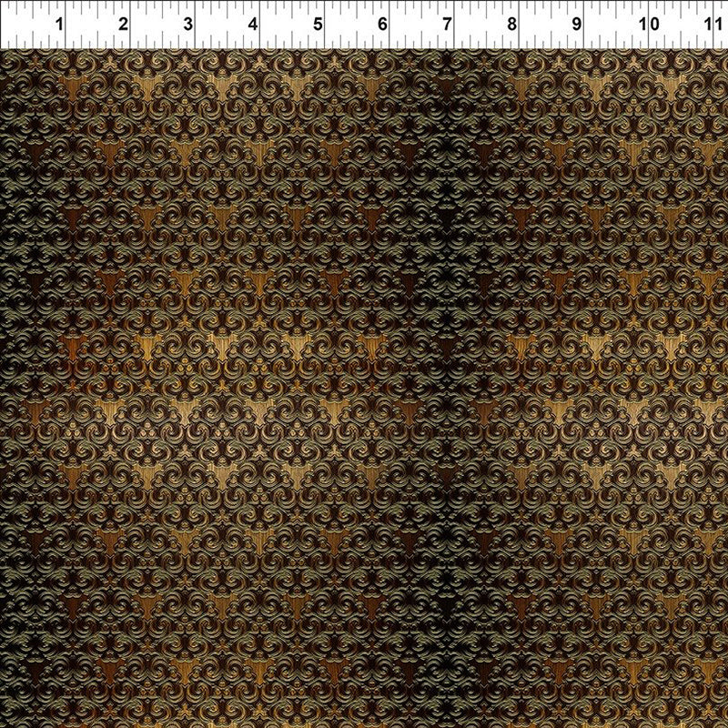 Dragons - Steampunk Dynasty Brocade Gold