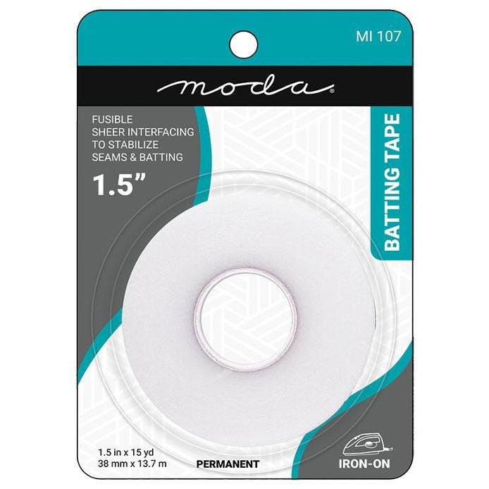 1.5" Fusible Seam Batting Tape from Moda Fabrics - Moda from Fort Worth Fabric Studio