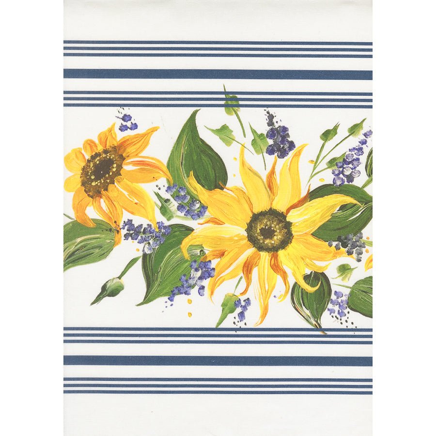 18" Summer Solstice Toweling White Sunflower Yardage by Moda