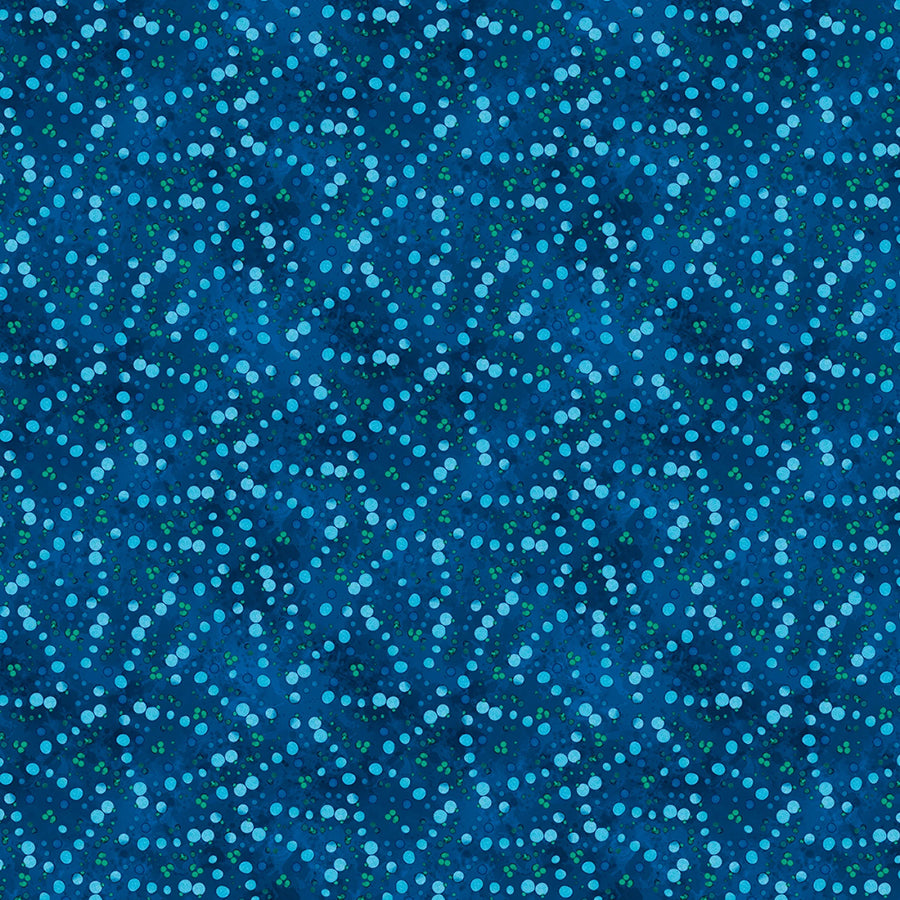Sapphire Seas Dots Dark Blue